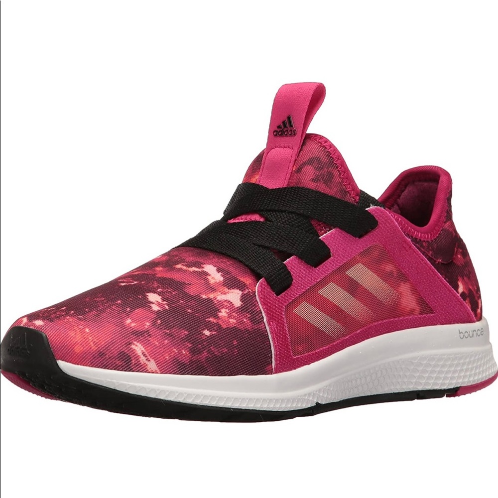 Adidas Edge Lux Pink Floral "Bounce" Running Shoes